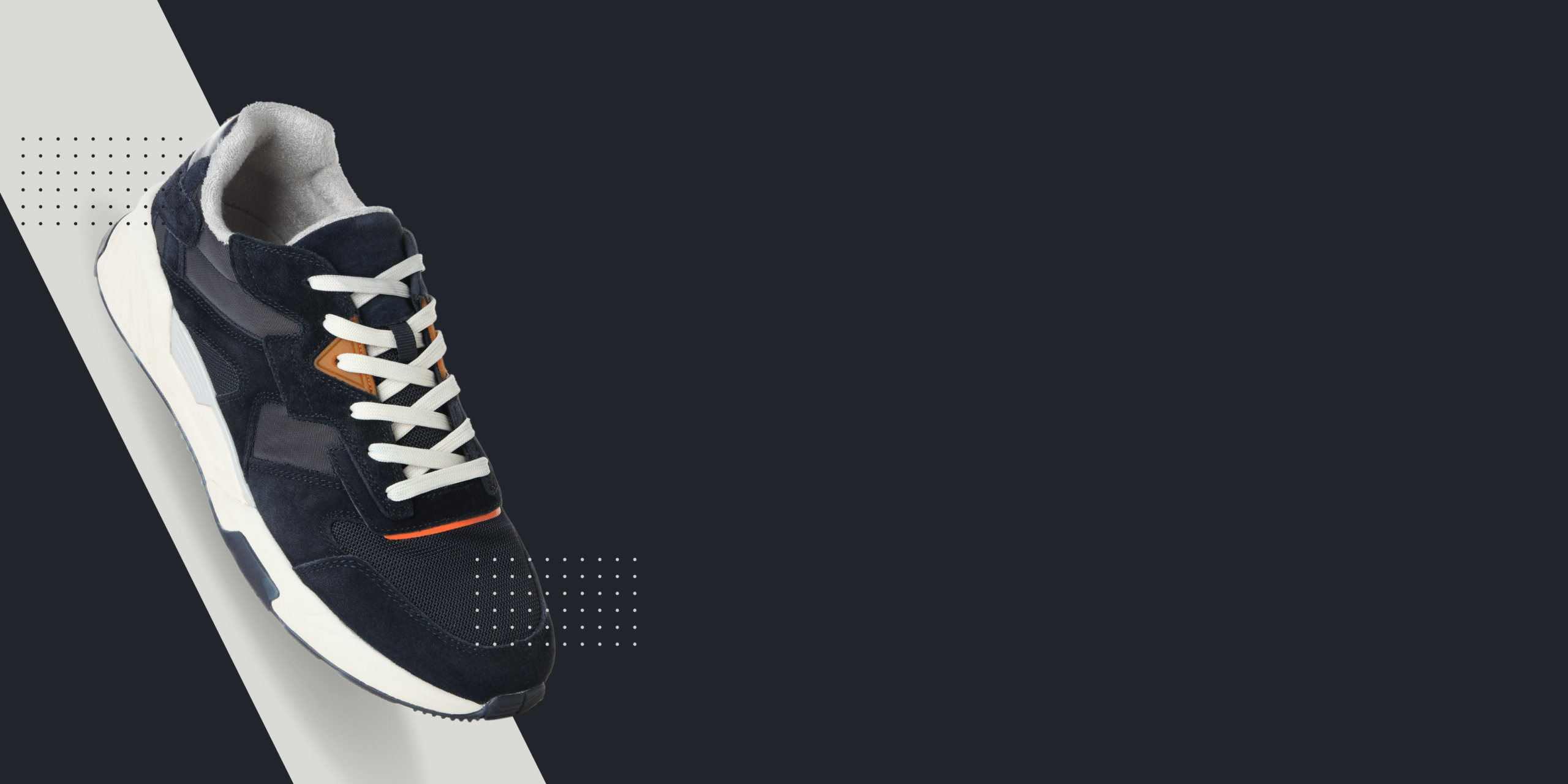 Blue and White Modern Shoes Discount Banner Horizontal (1)